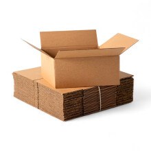 Cardboard Boxes 8x6x4 Inch Brown Corrugated Storage and Moving Containers Pack of 10
