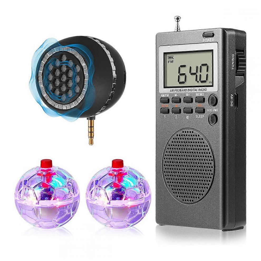 4Pcs Spirit Box Equipment Kit,With 2 Led Cat Ball 1 Spirit Box Speaker Paranormal Equipment Kit Compatible With 7057162471387