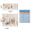 Durability Spring Pattern Curtain Enhances Homes-0.66mX0.61m 2