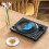 45 RPM Adapter Aluminum Multifunctional Stable Insert Solid Record Adapter For Home Professional DJ Indoor Silver 2