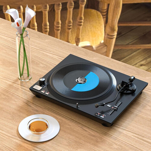 45 RPM Adapter Aluminum Multifunctional Stable Insert Solid Record Adapter For Home Professional DJ Indoor Silver 1