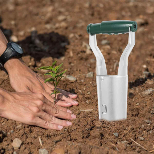 Bulb Planting Tool with Spring-loaded Handle, Lightweight Portable Bulb Planter for Effortless Digging, Automatic Soil Release Mechanism, Precise Plan 1