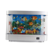 Aquarium Mood Lamp Moving Fish Decoration LED Ocean Motion Lamp Night Light Kids Room Decor