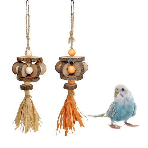 Bird Chew Toy for Parakeets Small Animal Activity-Orange model 2