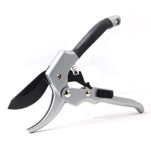 Professionelle Gartenschere, Amboss-Trimmer aus Kohlenstoffstahl, robustes Werkzeug mit Ratschenmechanismus und Aluminiumgriffen, perfekt geeignet