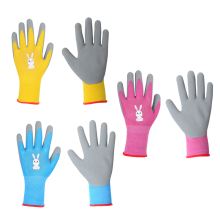 Ergonomisch geformte Kinder-Gartenhandschuhe, wasserdichte und atmungsaktive Sicherheits-Arbeitshandschuhe für Kleinkinder, niedliches