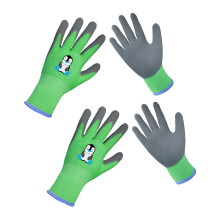 Multifunktionelle havehandsker til børn, åndbare og kølige hænder, skridsikkert greb, maskinvaskbare, skummende design, 2 par
