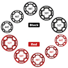 Lightweight Bush 104BCD Mountain Bike Chainring 44T-52T Black/Red