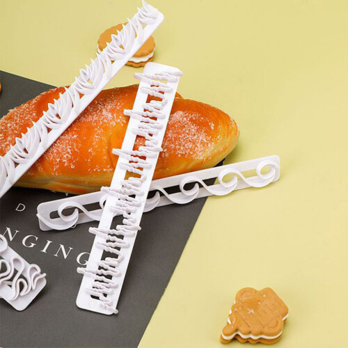 8pcs/set Safe And Environmentally Friendly Cake Stencil Set All 1