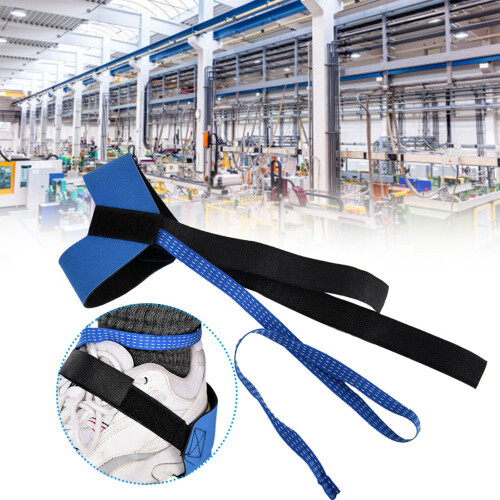 Anti Static Foot Grounder with Heel Strap Blue & Black Adjustable Fit 2