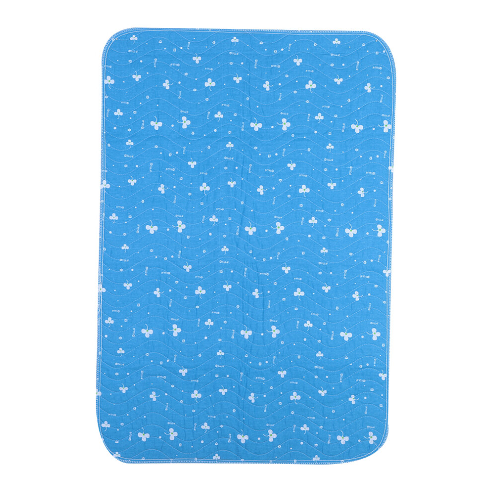 Blue Washable Waterproof Reusable Underpad For Kids & Adults, 80X90cm
