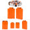 Dart-Magazin 6-Dart orange 8212,5 cm 1