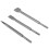 3pcs Concrete Demolition Chisel Set for Electric Hammer, 40mm Diameter 4