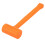 0.5LB PVC Rubber Dead Blow Hammer Soft Face Installing Tool 10