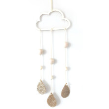 Móvil de cuna estilo bohemio, materiales naturales y ecológicos, paleta de colores cálidos para dormitorio, habitación infantil, sala de estar,