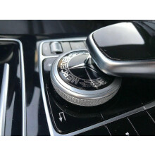 Mercedes AMG Chrom-Emblem 46 mm Multimedia-Bedienfeld-Aufkleber für Lenkrad