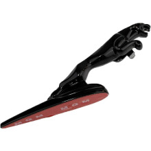 (Schwarz) Jaguar 3D-Emblem, Auto-Logo, Kühlerfigur, Chrom-Adler-Emblem für XF und XJ