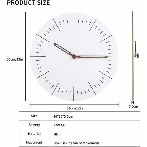 Clock Movement Mechanism, Replaceable Clock Parts for Clock Repair and DIY Projects, Clock Accessories Replacement with Synthetic Material Clock Hands 1