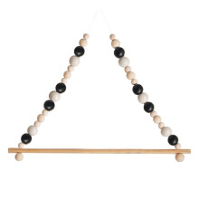Decorazioni per la casa con perline di legno, palestrina portatile per bambini, ideale per camera da letto, cameretta e soggiorno.