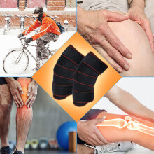 Red Outdoor Knee Support Guard for Running & Cycling, One Size