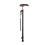 Retractable Solid Wood Walking Cane For Elderly Lightweight Adjustable Height Non Slip Tip 1