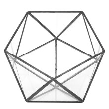 Clear Sodium Calcium Glass Terrarium, Exquisite Craftsmanship For Succulent Air Plant Planter, Modern Centerpiece Decor, Breathable & Durable