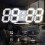 Large Display Digital Wall Clock, Remote Control Operated Clock With Auto Dimming, Night Light Function For Bedroom Or Office, Temperature Display And 4