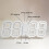 Large Display Digital Wall Clock, Remote Control Operated Clock With Auto Dimming, Night Light Function For Bedroom Or Office, Temperature Display And 3