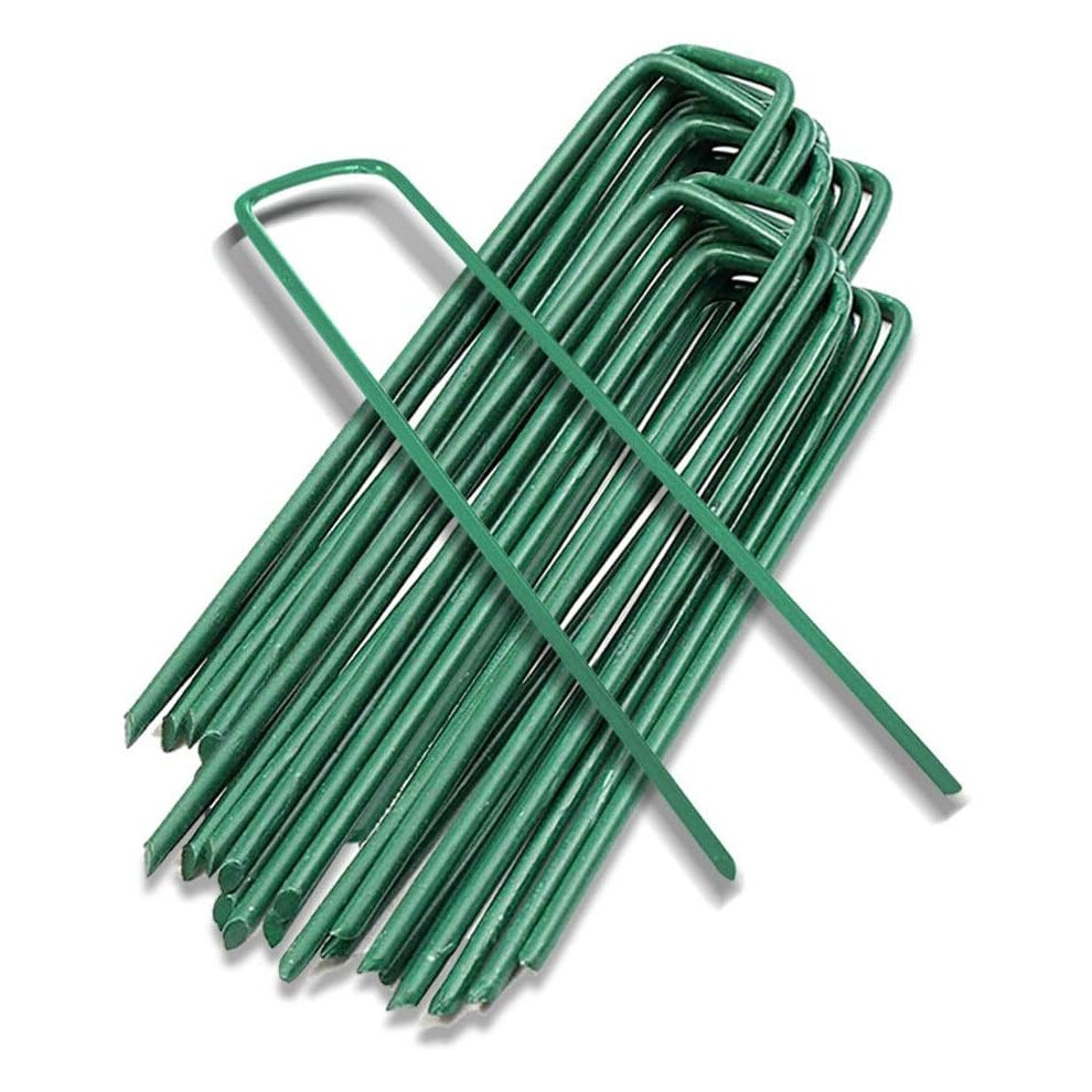 Heavy Duty Landscape Staples, Sharp Ends Garden Stakes For Weed Barrier Fabric, Outdoor Tents, Irrigation Hoses, 20Pcs 9012352835248