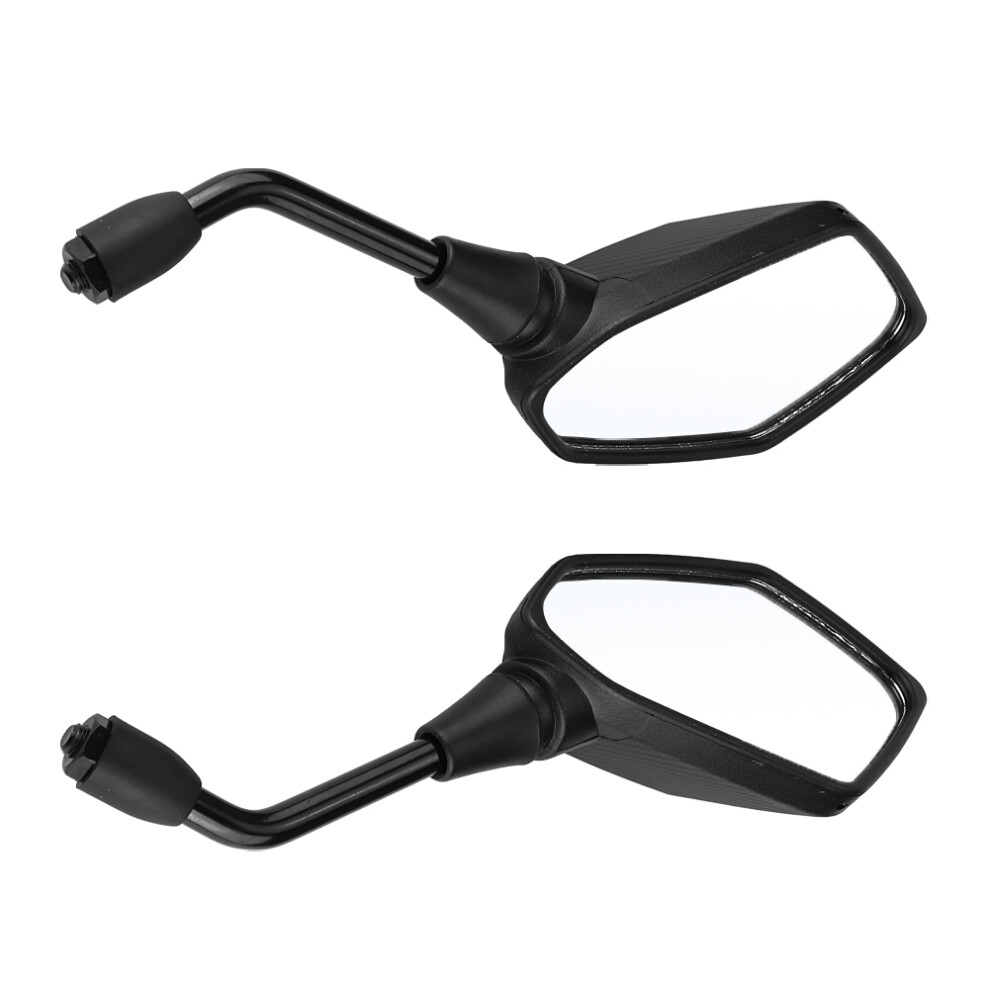 Universal 10Mm Motorcycle Rearview Mirror Pair Â Left & Right Black 6951364176518