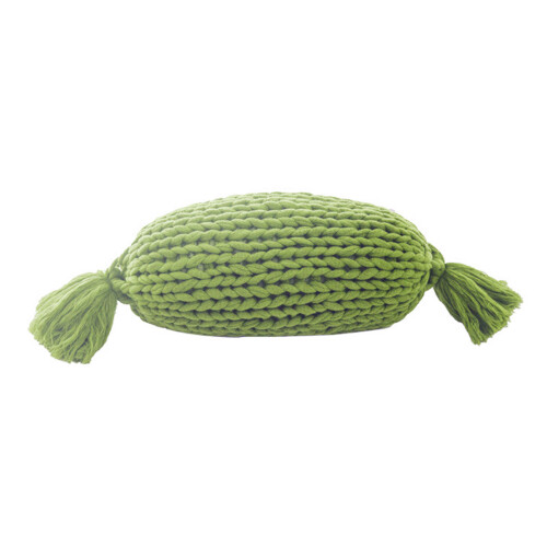 Chunkys Knitted Candy Shape Throw Pillows Insert-Apple Green