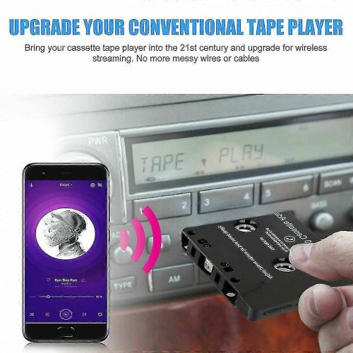 Bluetooth-Kassettenempfänger fürs Auto (Bluetooth 5.0, AUX-Adapter) 1
