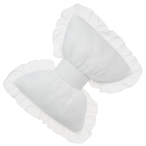 Fashionable Car Bows Pillows for Adding Styles to Sofa-White