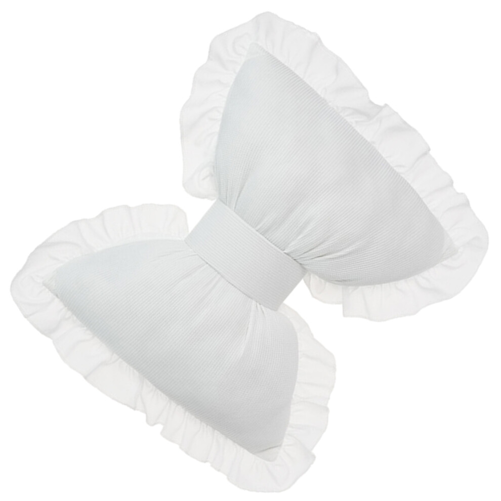 Fashionable Car Bows Pillows for Adding Styles to Sofa-White