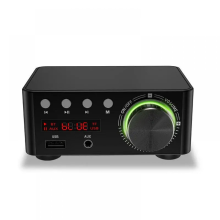 50W + 50W 100W Bluetooth 5.0 Verstärker Digitaler Audio-Leistungsverstärker Schwarz