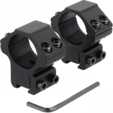Flache Zielfernrohrringe – 25,4-mm-Adaptermontageringe mit 11-mm-Prismenschiene