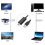 1,8 m USB til HDMI-adapterkabel USB 2.0 Type A han til HDMI-han konverter Ny 3