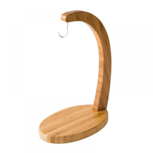 Bananenbaum-Aufhänger mit Haken, Traubenhalter, Bananenständer aus Holz und Bambus, Utensilien- und Obstaufbewahrungsregal für Küche oder Ba