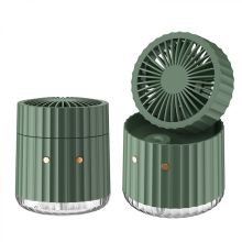 PW01 USB-Mini-Lüfter mit Wasserkühlung, Turbo-LED-Sprühfunktion, Luftbefeuchter und Tischventilator
