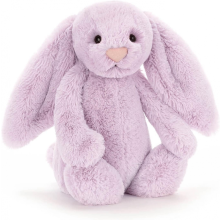 Lila Hase mit dem gleichen süßen, weichen und kuscheligen Freund - 31 cm