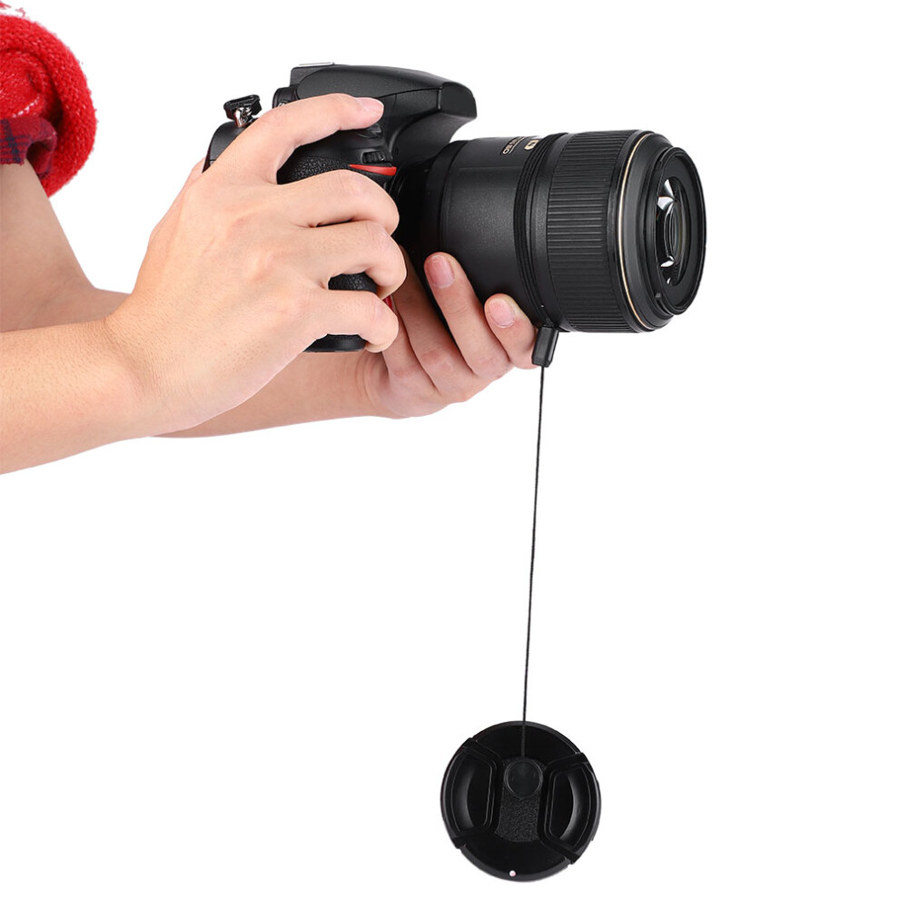 Anti Dust Camera Lens Cap Set 55Mm With Anti-Lost Rope & Cleaning Cloth 8411364177109