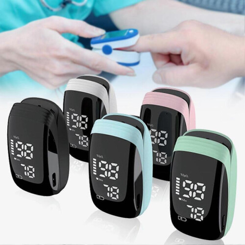 (Μαύρο) Παλμικό Οξύμετρο Δακτύλου Μετρητής Οξυγόνου Αίματος Αισθητήρας Παρακολ 1