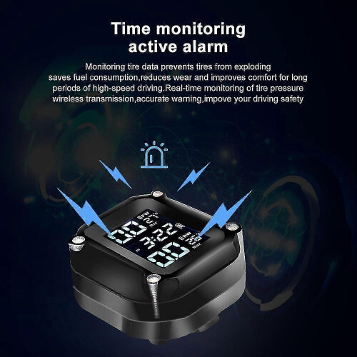 Σύστημα παρακολούθησης πίεσης ελαστικών tpms για μοτοσικλέτες, συναγερμός θερμοκ 2
