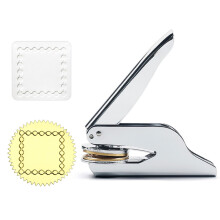 Stainless Steel Seal Embosser for Book-square tambourine