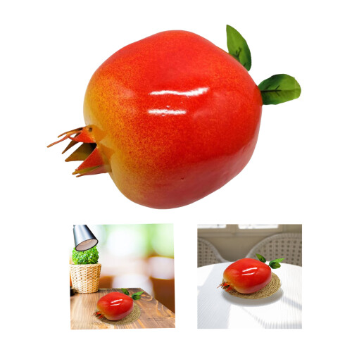 Granatapfel-Nachbildungen mit realistischer Optik für 1