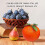 Charm-simulierte orangefarbene Ornament-Schaumfrucht zur 2