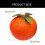 Charm-simulierte orangefarbene Ornament-Schaumfrucht zur 3