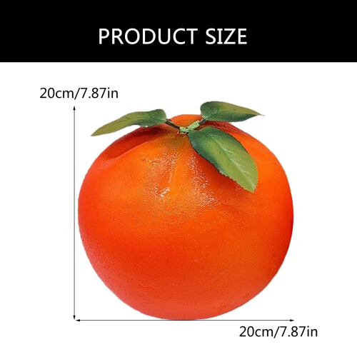 Charm-simulierte orangefarbene Ornament-Schaumfrucht zur 2