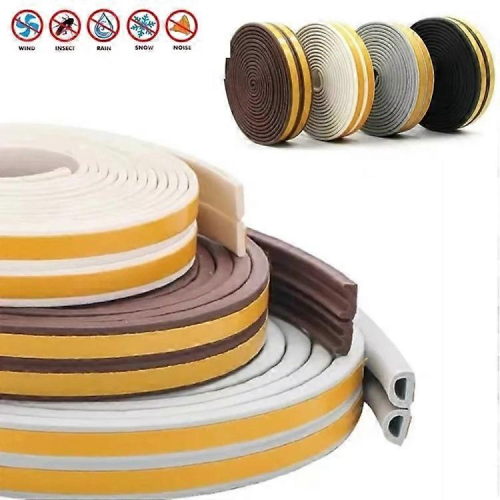 (Λευκό Τύπου Ι 9x2mm) Αυτοκόλλητη ταινία στεγανοποίησης EPDM για πόρτες και παράθυρα 2