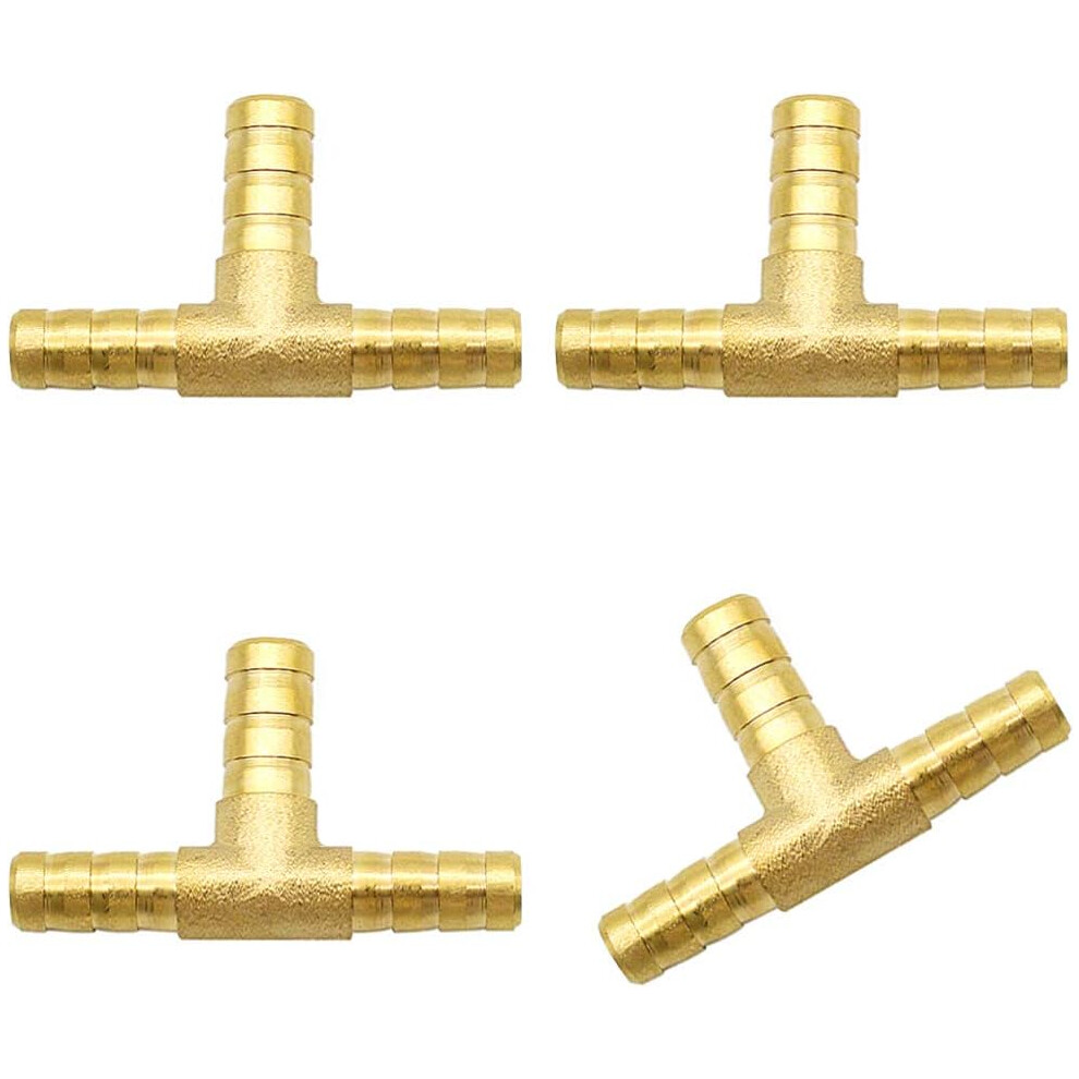 Barbed Splicer Mender Union Fitting Hose Clamp Compatible Connector For Water Air Fuel Gas Oil Lines, 3 Way Barbed Splicer With Fixing Hooks For Secur 9012352876913